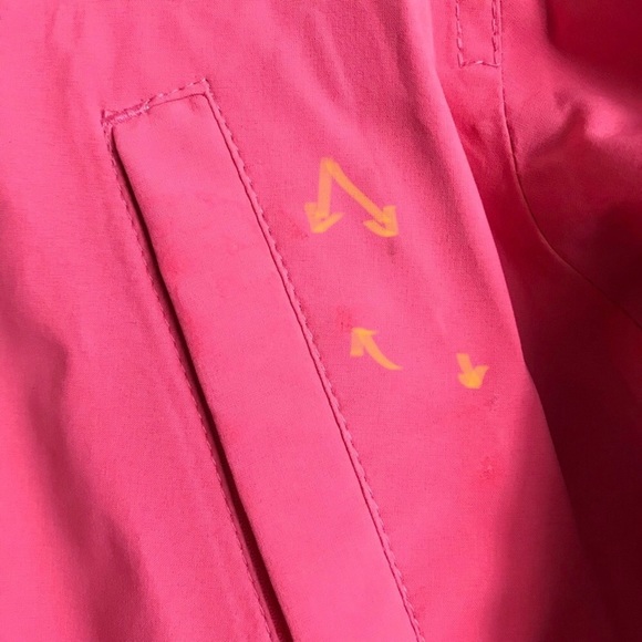 Athleta Pink Berry Full Zip Cinch Waist Trench Coat Small - Picture 8 of 8